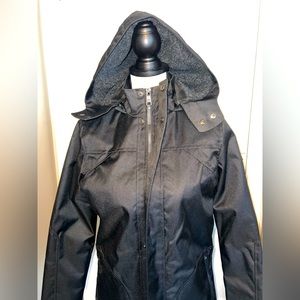 Black Ski Winter Jacket w/faux fur lined by Urban Republic